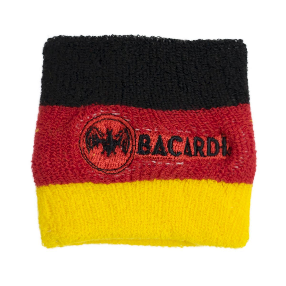 Bacardi Fascia antisudore Germania Colori Nero Rosso Oro Ricamo Calcio Sport