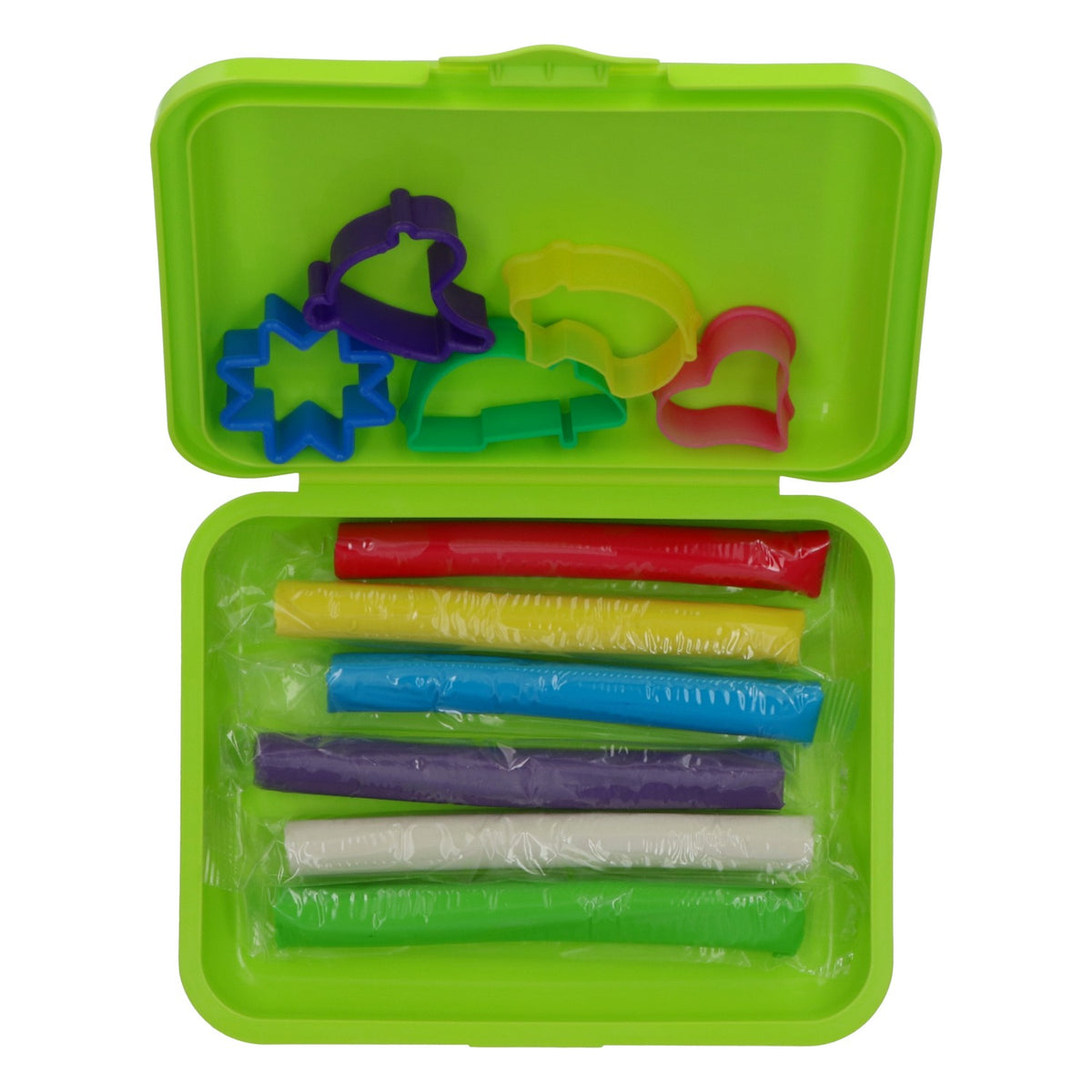 Set Knetbox di Bad Brambach: 6 colori di plastilina, formine per biscotti, giocattoli per bambini – Vista 4