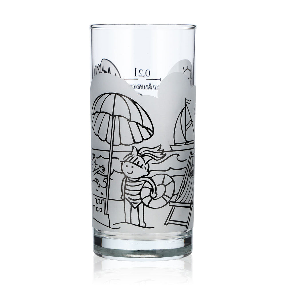Bicchiere da acqua Bad Brambacher, 0,2 l, con logo satinato