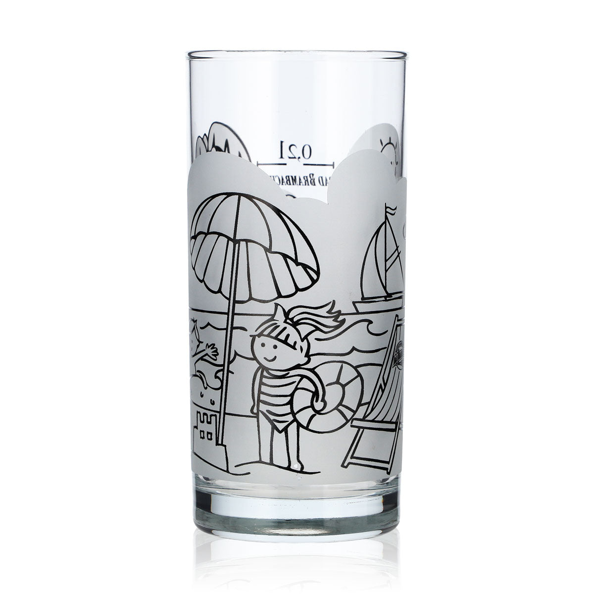 Bicchiere da acqua Bad Brambacher, 0,2 l, con logo satinato