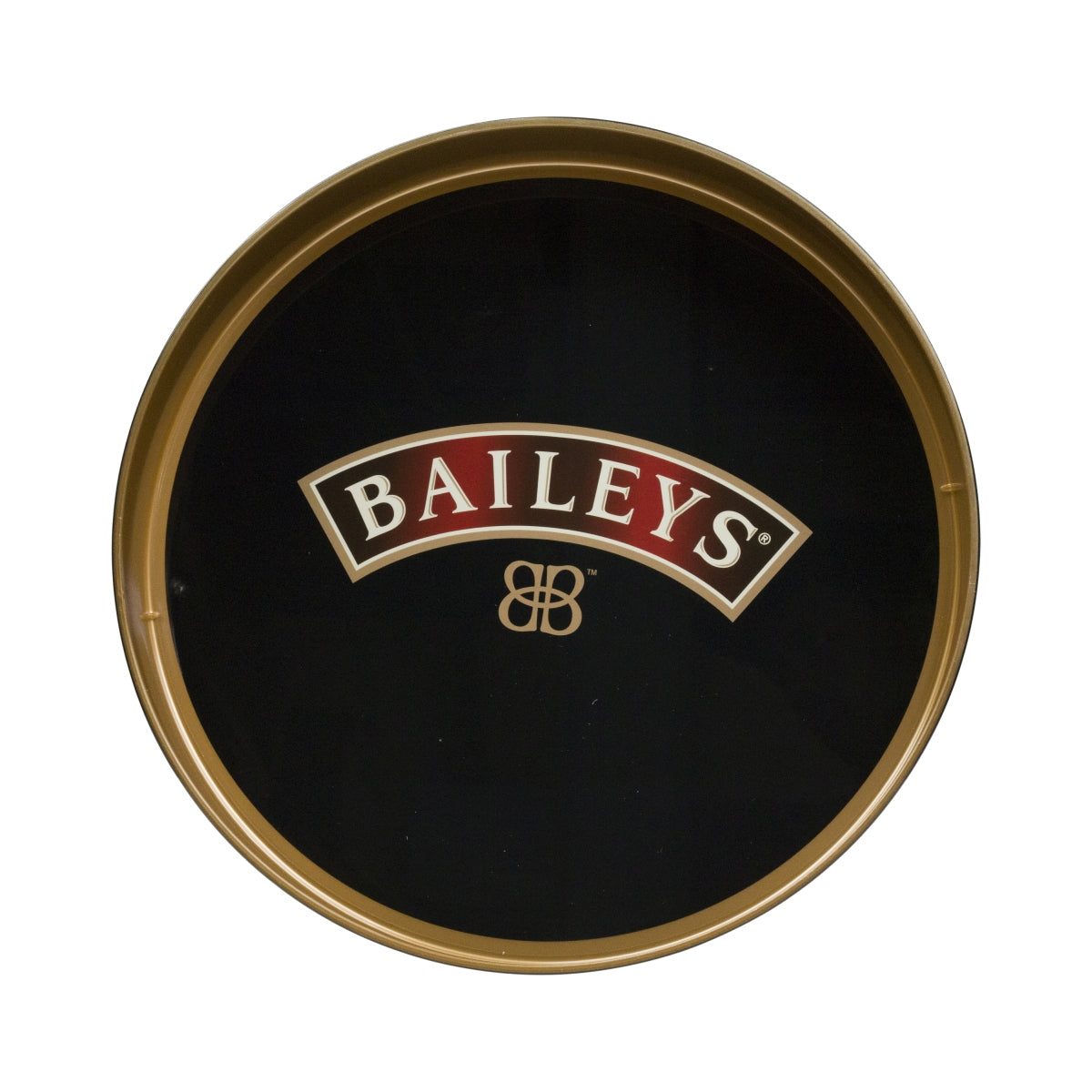 Vassoio per liquore Baileys Vassoio da servizio Vassoio da cameriere nero con bordo alto