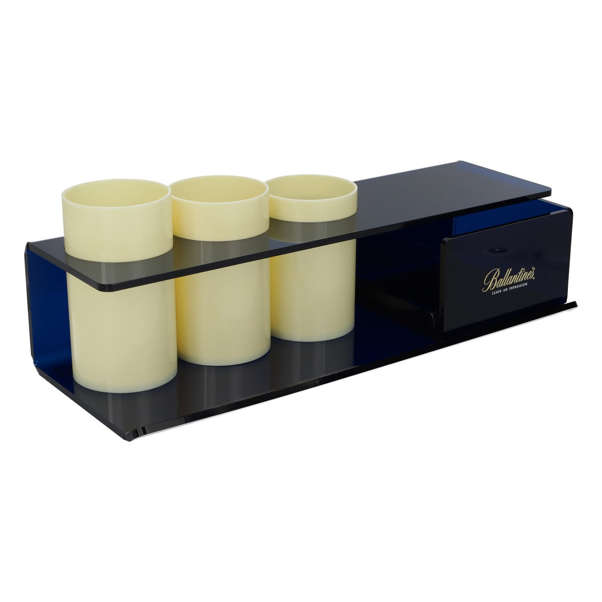 Portabottiglie Barcaddy per whisky Ballantines Accessori da bar blu Plastica – Vista 4