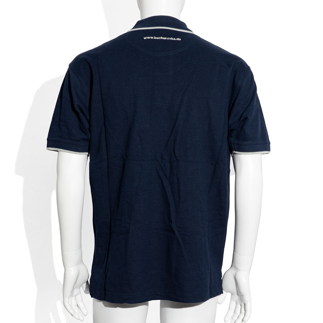 Becherovka Vodka Polo Shirt Camicia da cameriere Abbigliamento Uomo Taglia L, blu – Vista 3