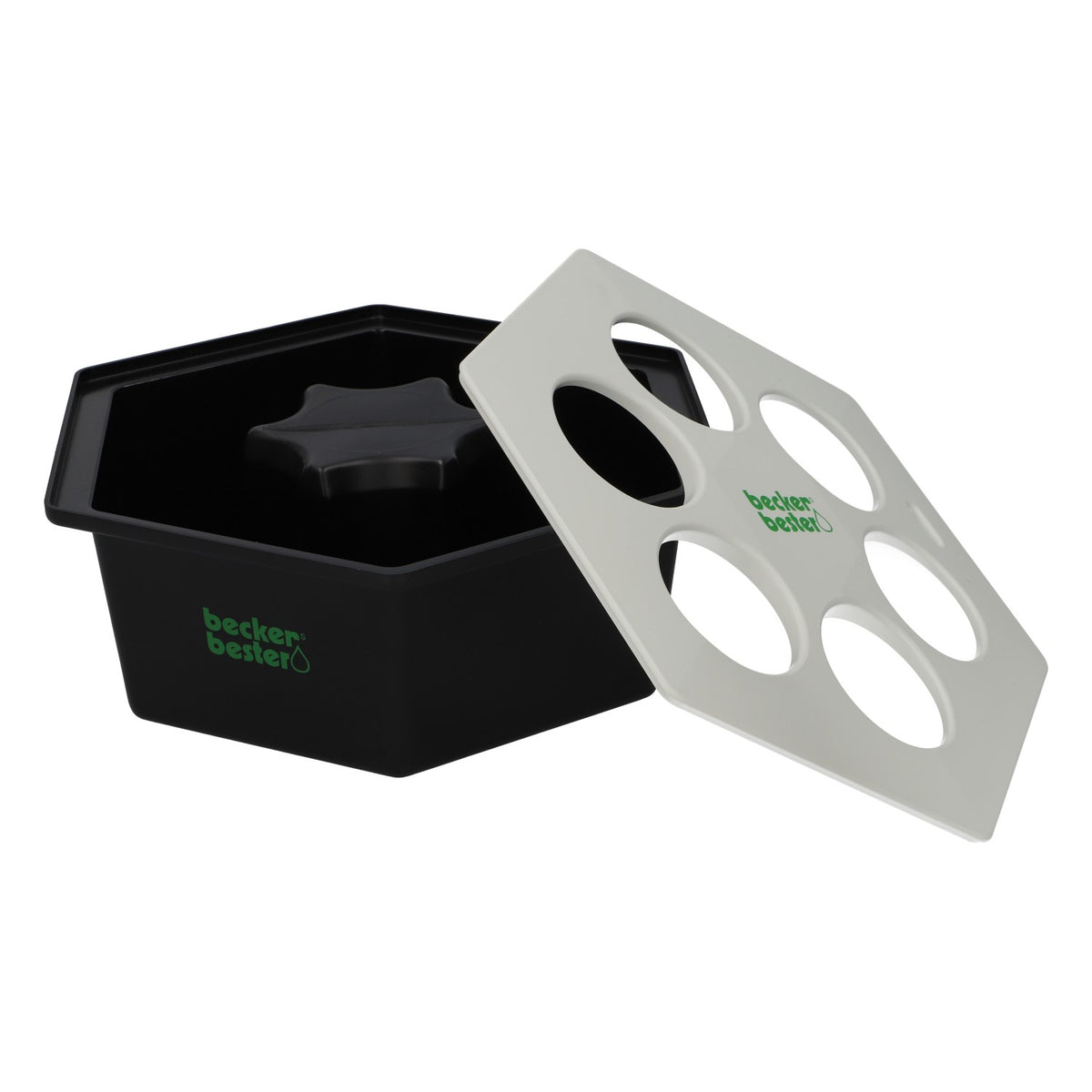 Becker's Bester: refrigeratore per bottiglie da conferenza, esagonale, nero – Vista 3