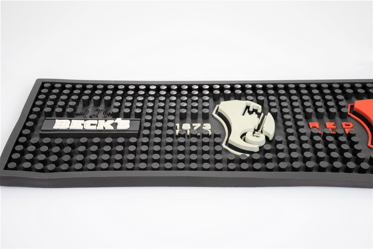 Becks Birra Tappetino da bar Tappetino scolapiatti Accessori da bar nero con colori vivaci – Vista 2