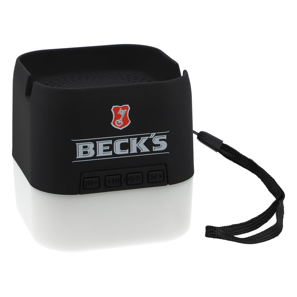 Altoparlante Bluetooth "Becks Bier" con luci LED e riproduzione musicale