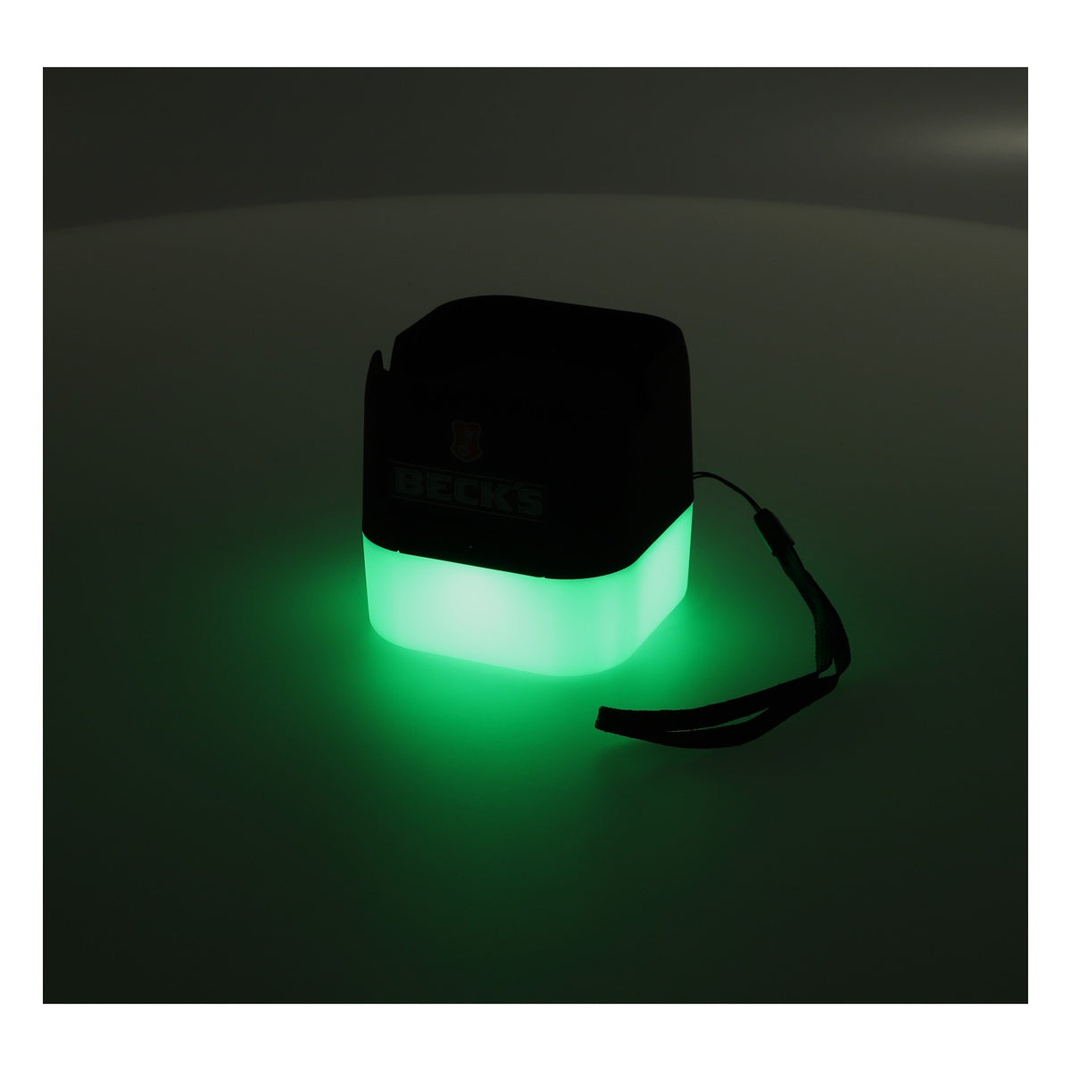 Altoparlante Bluetooth "Becks Bier" con luci LED e riproduzione musicale – Vista 4
