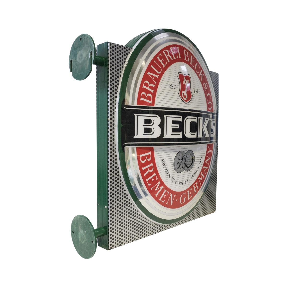 Insegna luminosa per birra Beck's, cartello da parete, espositore per pub, bar, birreria