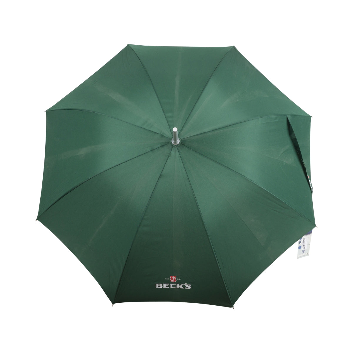 Ombrello Beck's Bier verde automatico stabile resistente alle intemperie con bastone, coppia