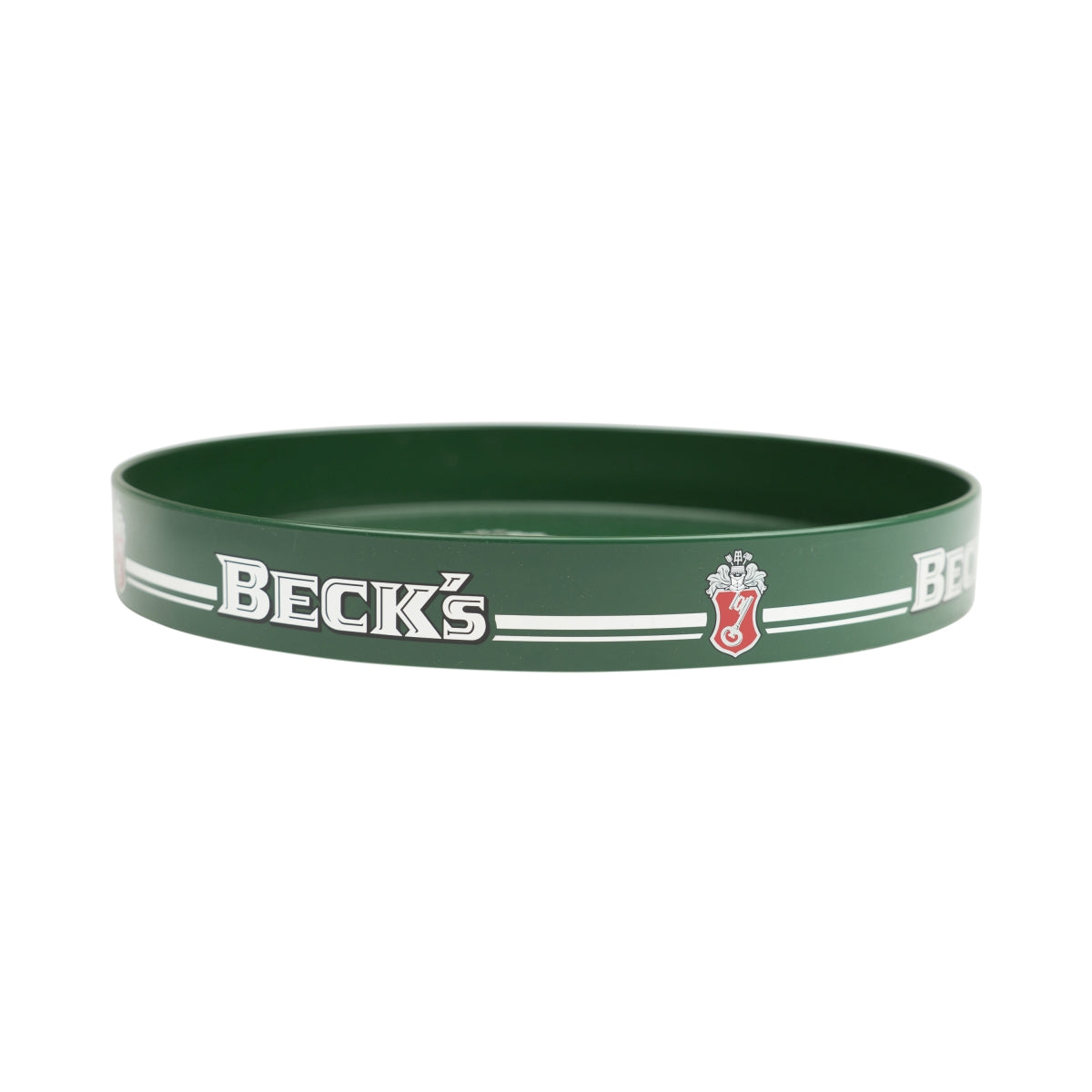 Vassoio per birra Becks Retro verde Bicchieri da barista con bordo alto Vassoio da bar Gomma – Vista 3