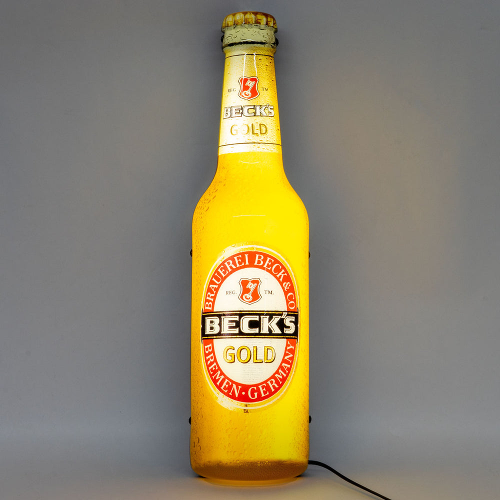 Insegna luminosa Becks Wallsign LED Luminated Gold Bardeko Decorazione da parete Bardeko Merch