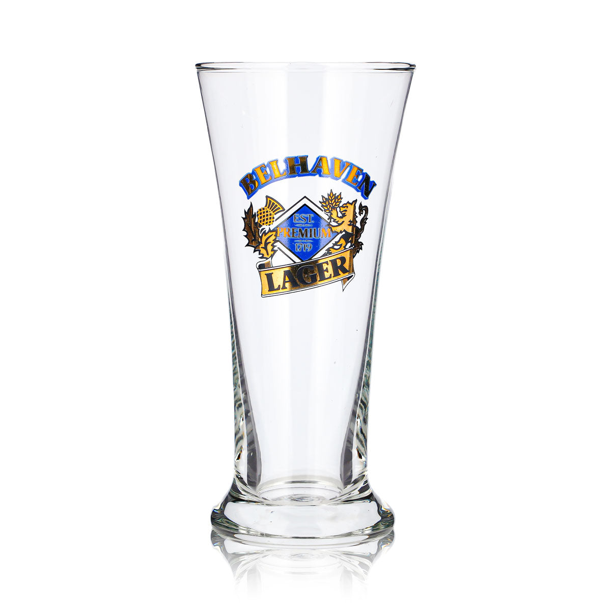 Bicchiere da birra Belhaven, modello "Pokal", birra lager – Vista 2