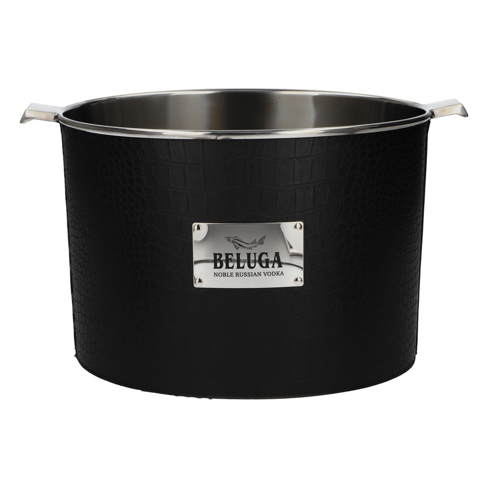Beluga Vodka Eisbox NUOVO nella confezione originale, refrigeratore per bottiglie, decorazione per bar e feste, nero