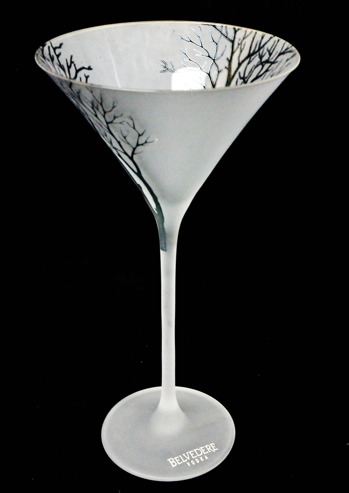 Belvedere Vodka Bicchiere da cocktail Bicchiere da vodka Bicchieri Firma dell'albero bianco satinato – Vista 3