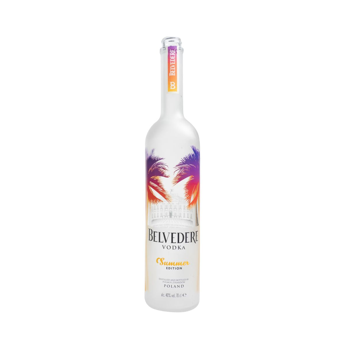 Bottiglia da esposizione Belvedere Vodka VUOTA 0,7 l Edizione estiva Usata Decorativa Fittizia