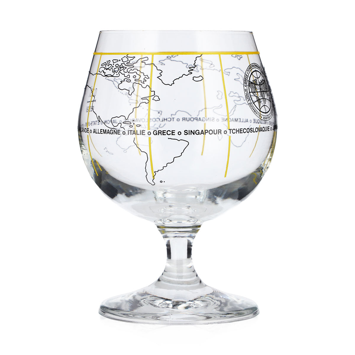 Bieres du Monde Bicchiere da birra da 0,25 l a forma di coppa con mappa del mondo Rastal – Vista 2