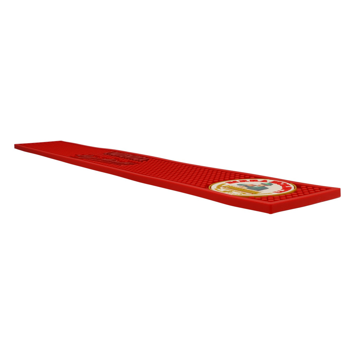 Birra Moretti Sottobicchiere da bar 60,5x8,5x1 piccolo logo "Luigi Moretti" rosso – Vista 3