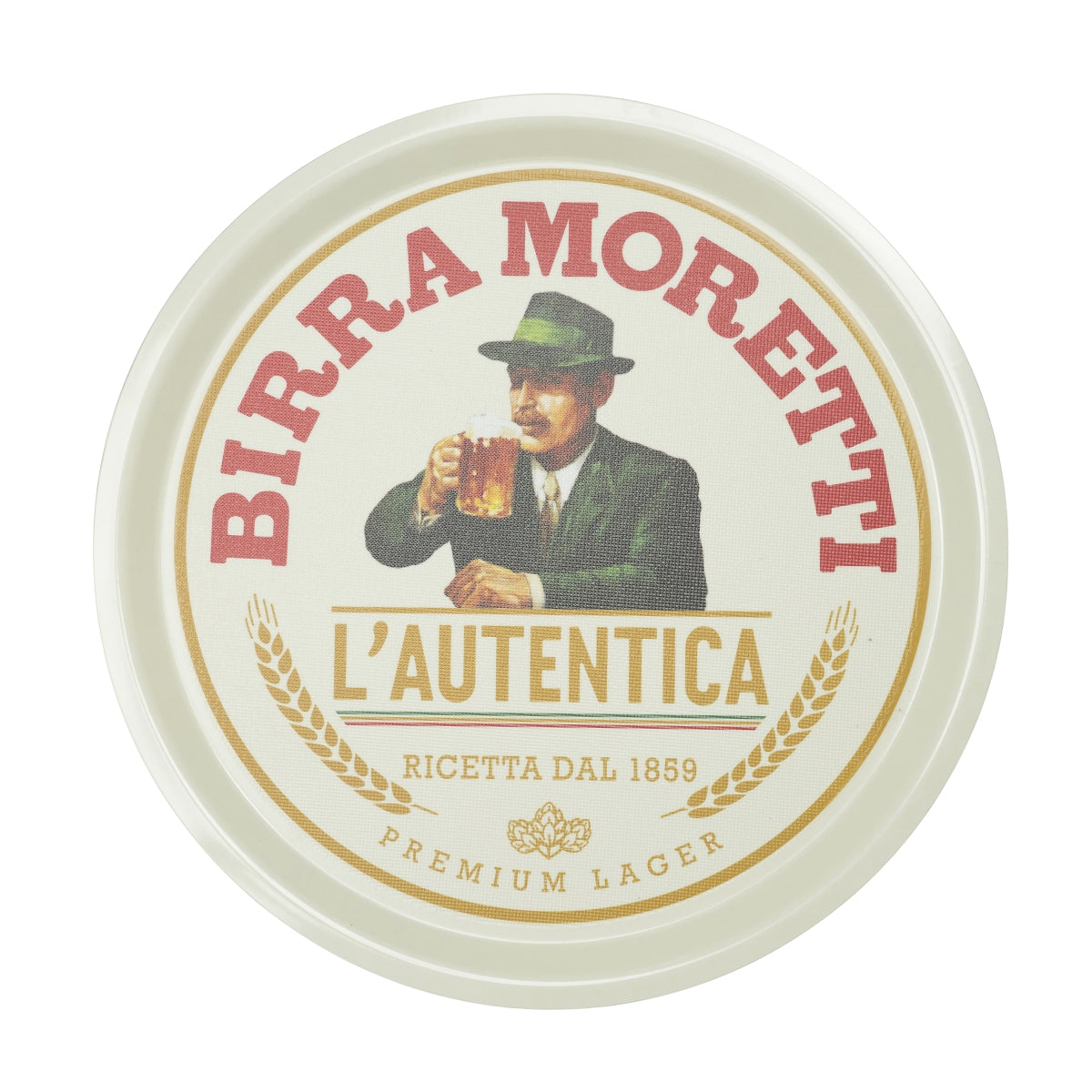 Birra Moretti Birra Vassoio Servitore Bicchieri Gastronomia Tavola Italia