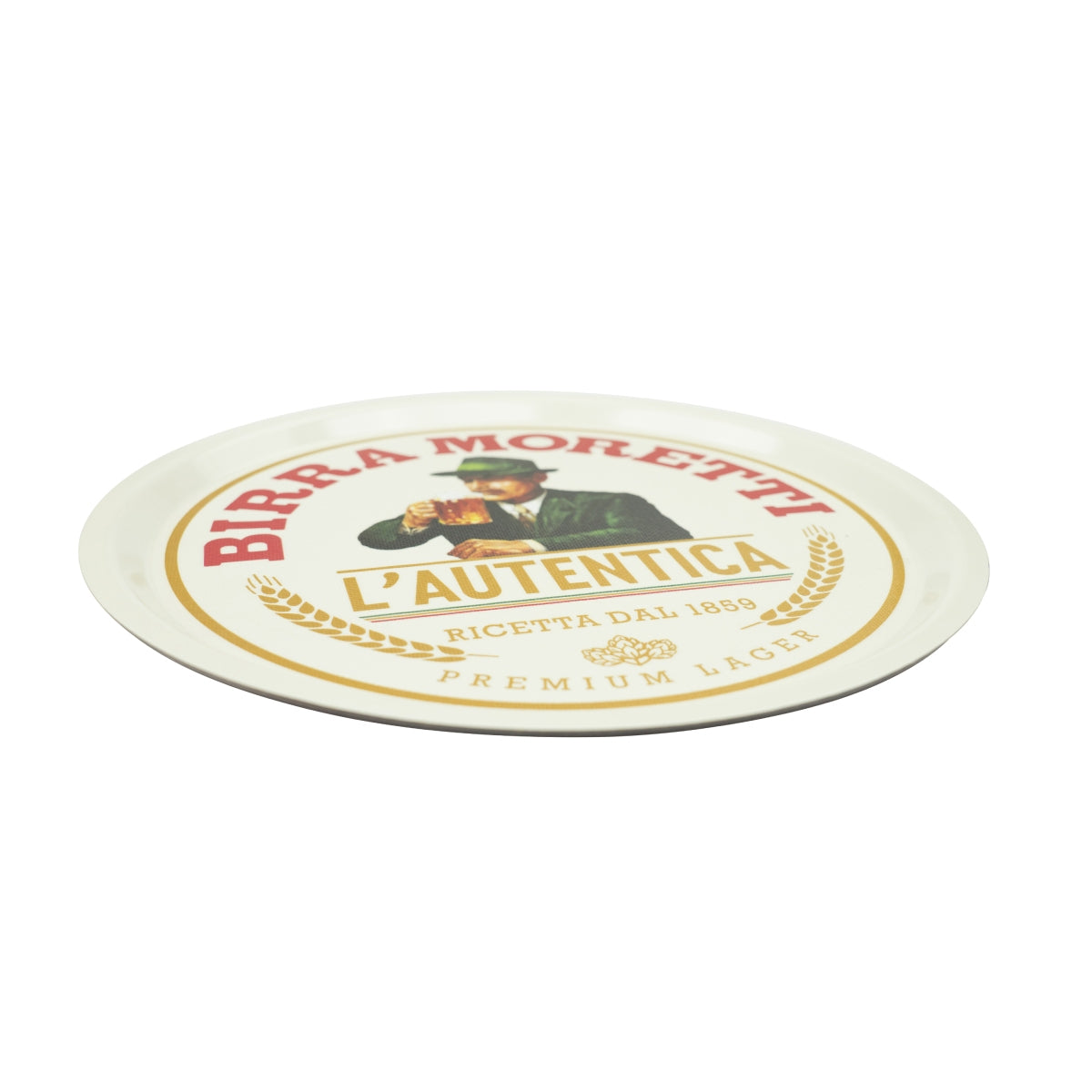 Birra Moretti Birra Vassoio Servitore Bicchieri Gastronomia Tavola Italia – Vista 2