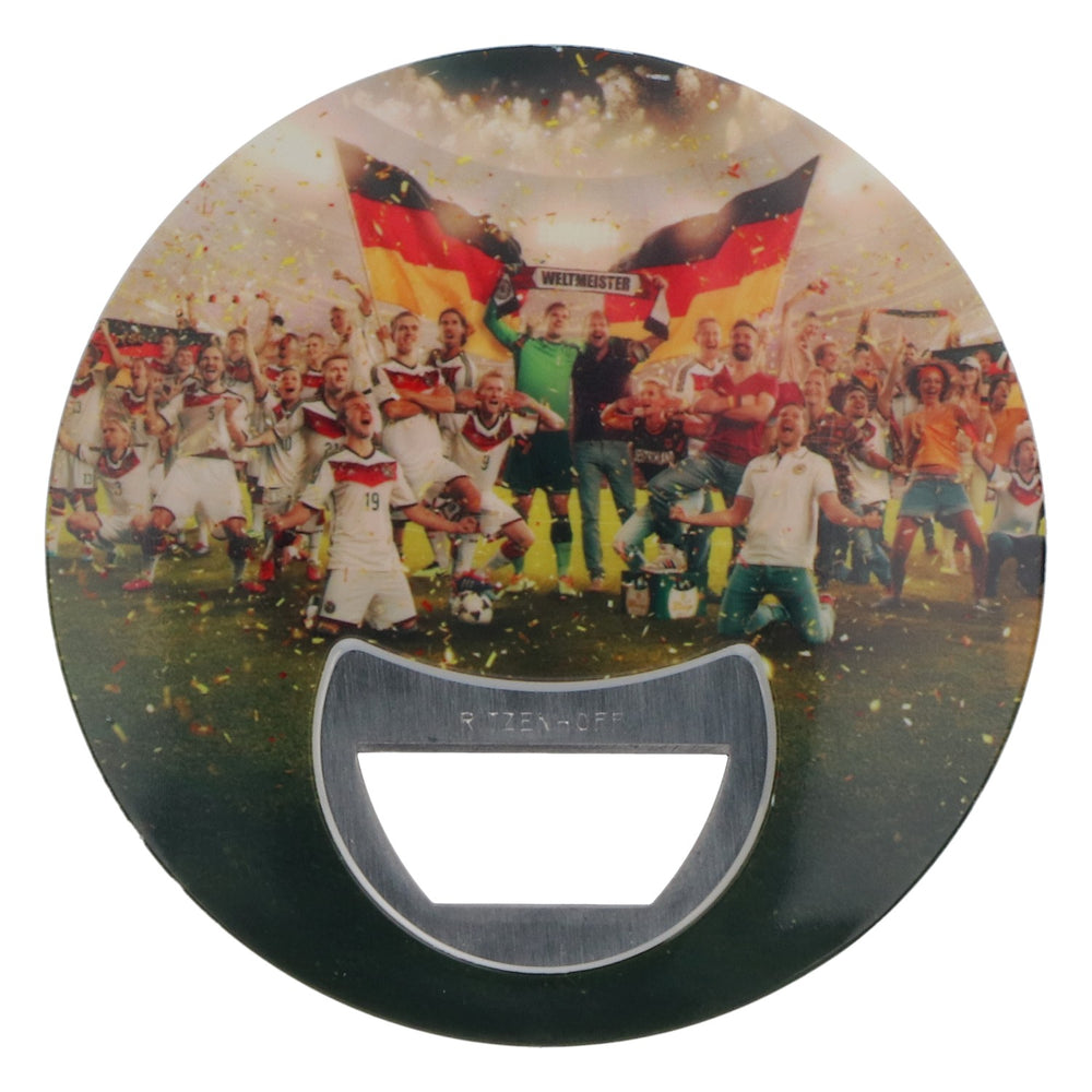 Apribottiglie Bitburger a forma circolare  Campione del mondo di calcio 2014 Ritzenhoff