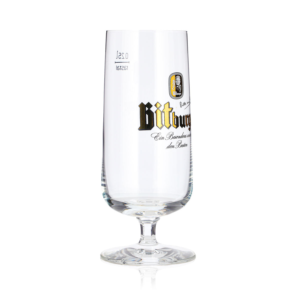 Bicchiere da birra Bitburger da 0,25 l, modello "Ein Besonderes unter den Besten" (Una speciale tra le migliori), Sahm – Vista 3