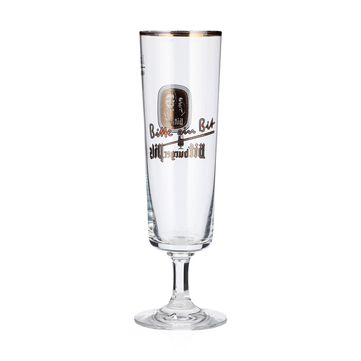 Bicchiere da birra Bitburger da 0,2 l, a forma di tulipano, con bordo dorato, bicchiere da birra Rastal – Vista 3