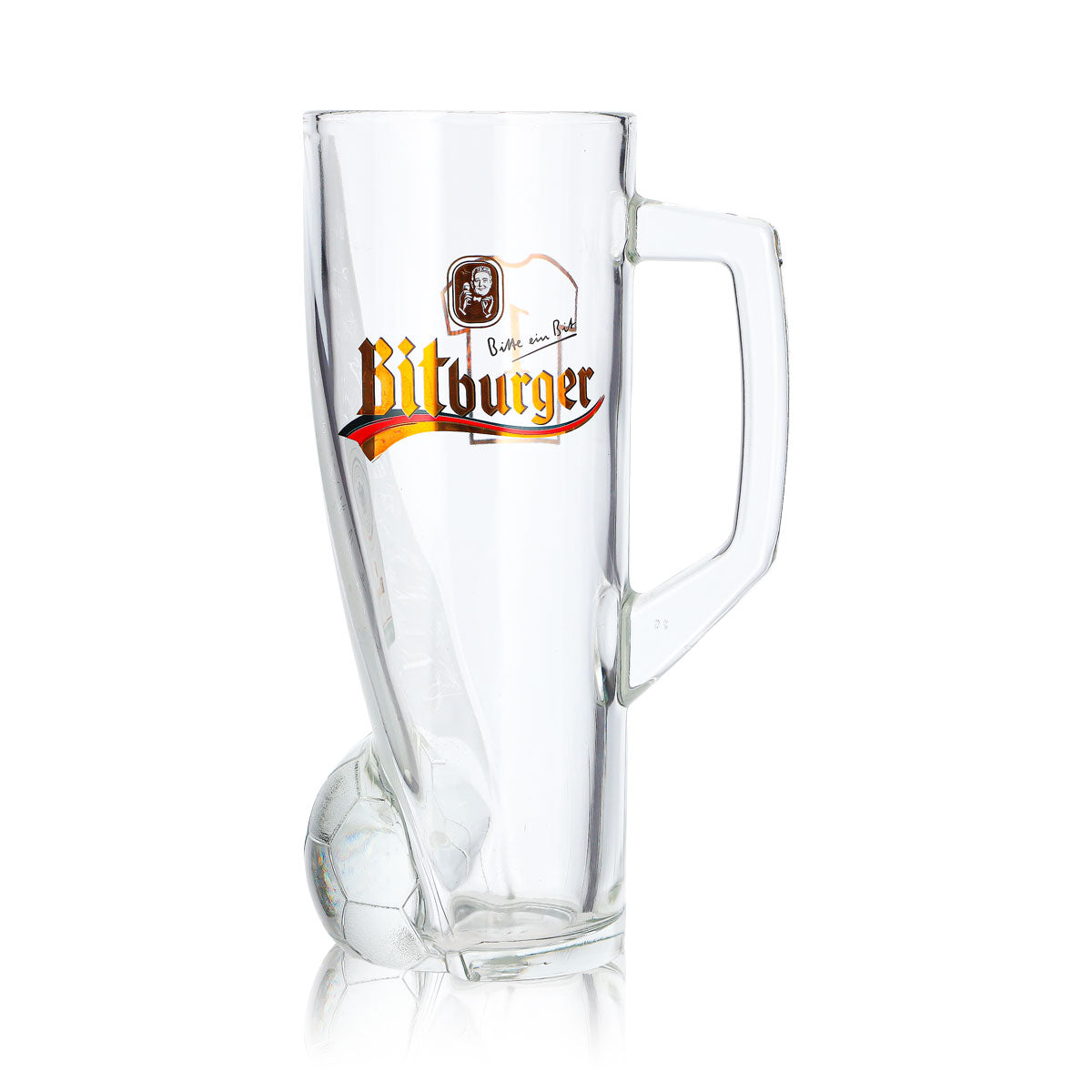 Bicchiere da birra Bitburger da 0,4 l, boccale DFB Premium analcolico, numero di maglia 1 – Vista 2