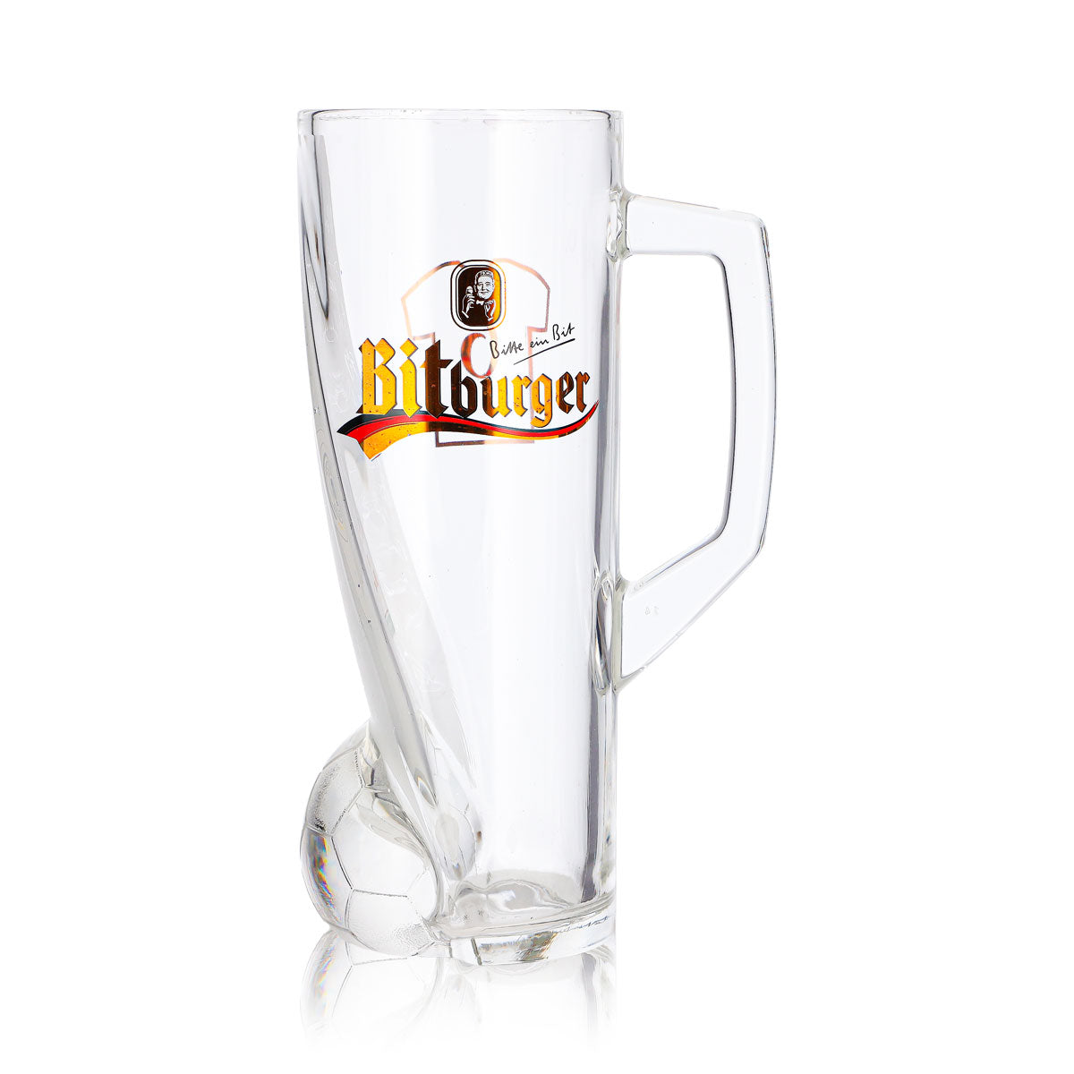 Bicchiere da birra Bitburger da 0,4 l, boccale DFB Premium analcolico, numero di maglia 6 – Vista 2