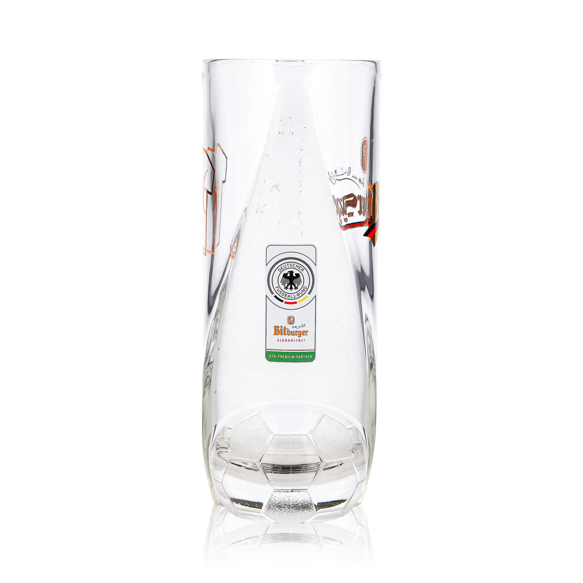 Bicchiere da birra Bitburger da 0,4 l, boccale DFB Premium analcolico, numero di maglia 6 – Vista 4