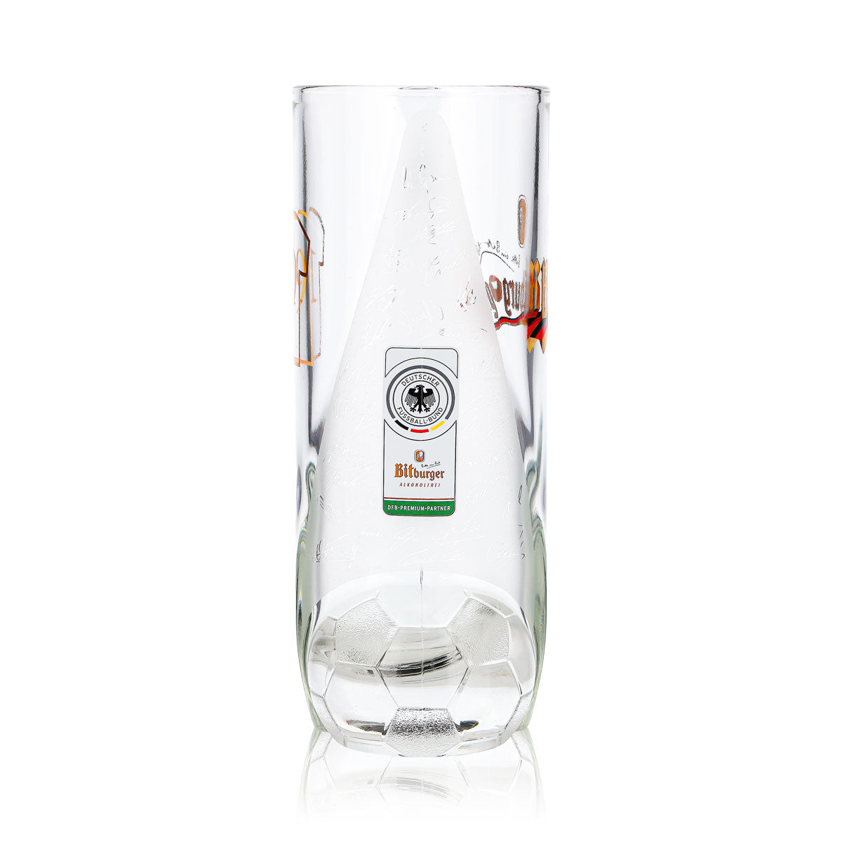 Bicchiere da birra Bitburger da 0,4 l, boccale DFB Premium analcolico, numero di maglia 19 – Vista 4