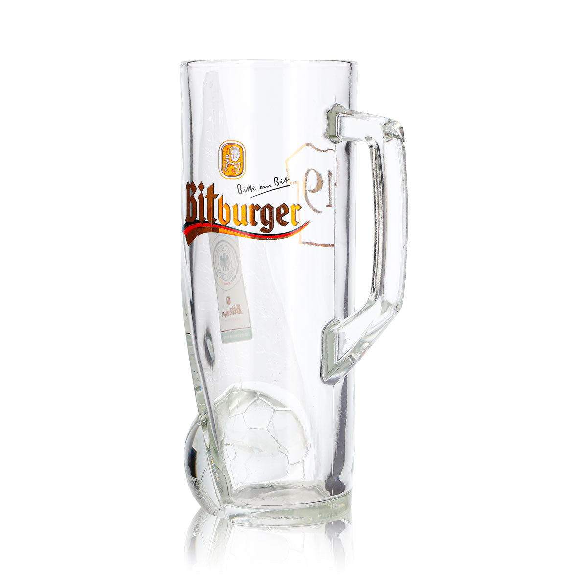 Bicchiere da birra Bitburger da 0,4 l, boccale DFB Premium analcolico, numero di maglia 19 – Vista 6