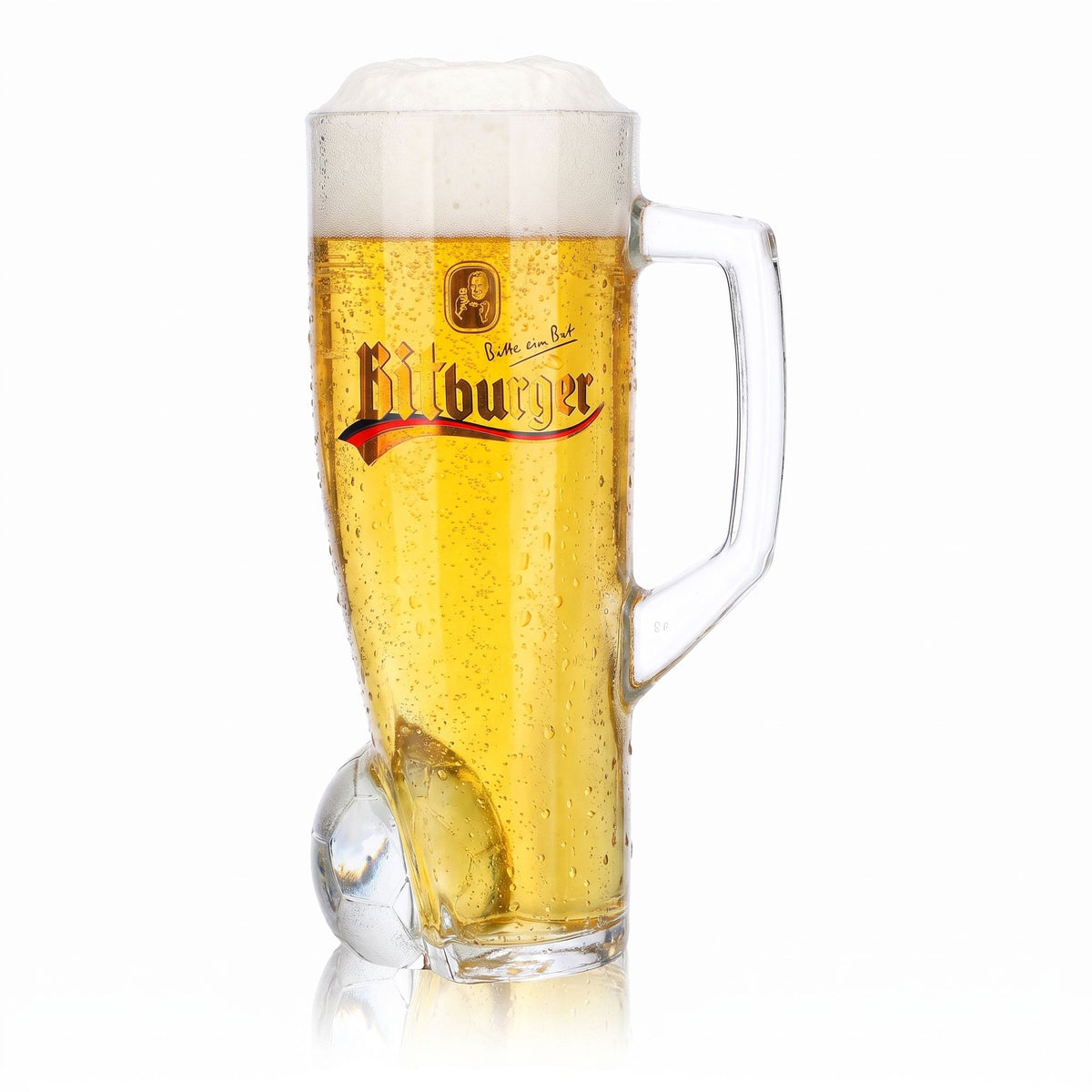 Bicchiere da birra Bitburger da 0,4 l, boccale DFB Premium analcolico, numero di maglia 10