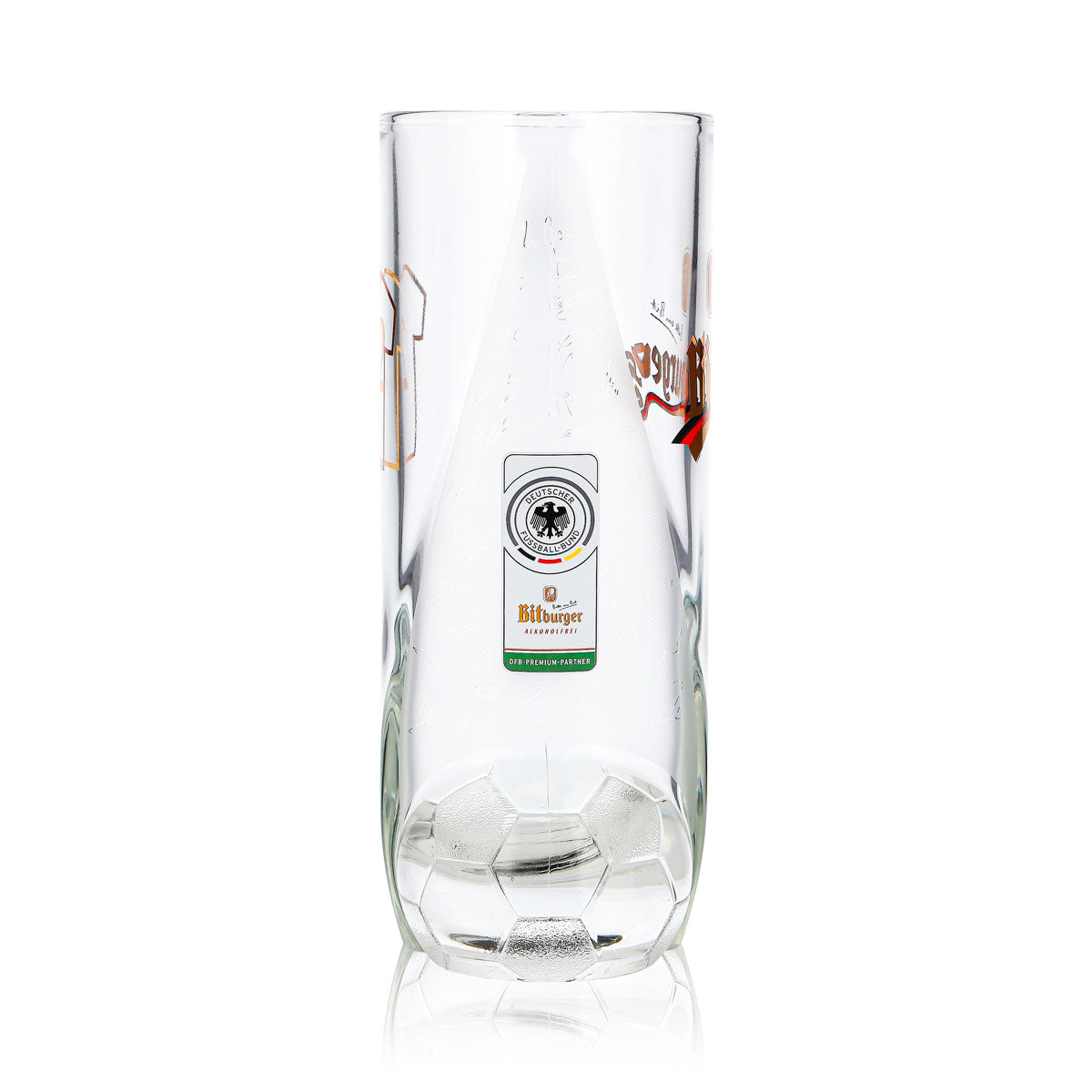 Bicchiere da birra Bitburger da 0,4 l, boccale DFB Premium analcolico, numero di maglia 2 – Vista 4