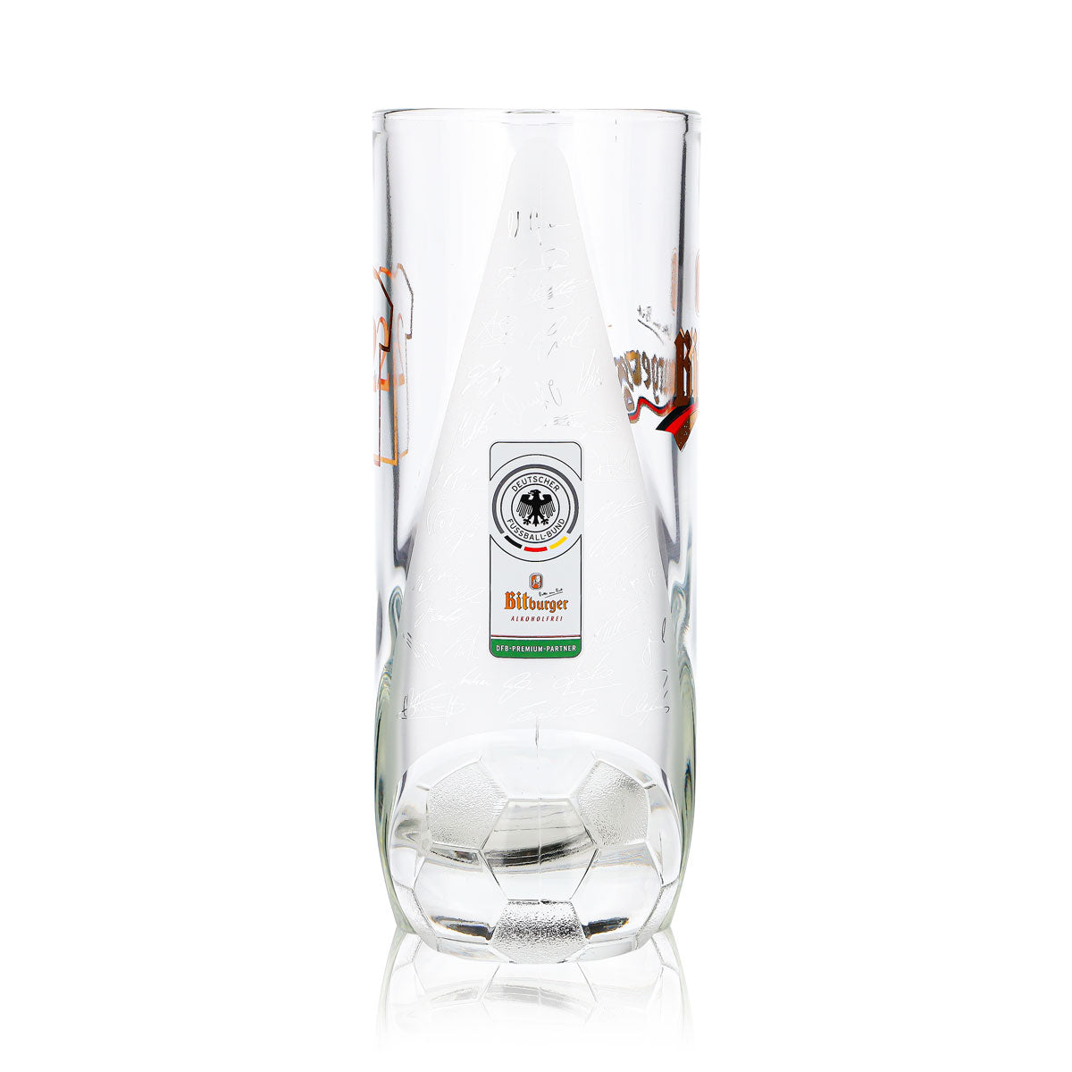 Bicchiere da birra Bitburger da 0,4 l, boccale DFB Premium analcolico con numero di maglia 22 – Vista 4