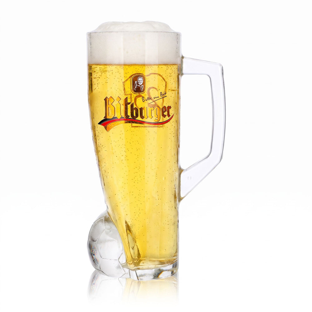 Bicchiere da birra Bitburger da 0,4 l, boccale DFB Premium analcolico, numero di maglia 23