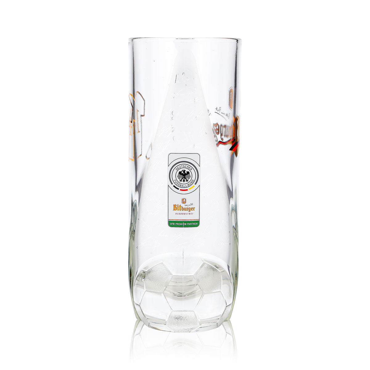 Bicchiere da birra Bitburger da 0,4 l, boccale DFB Premium analcolico, numero di maglia 14 – Vista 4