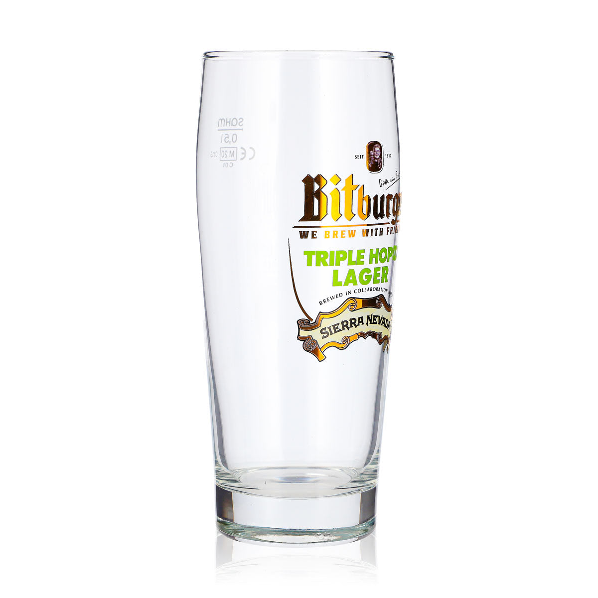 Bicchiere da birra Bitburger da 0,5 l Willi Becher TRIPLE HOP’D LAGER SIERRA NEVADA Sahm – Vista 2