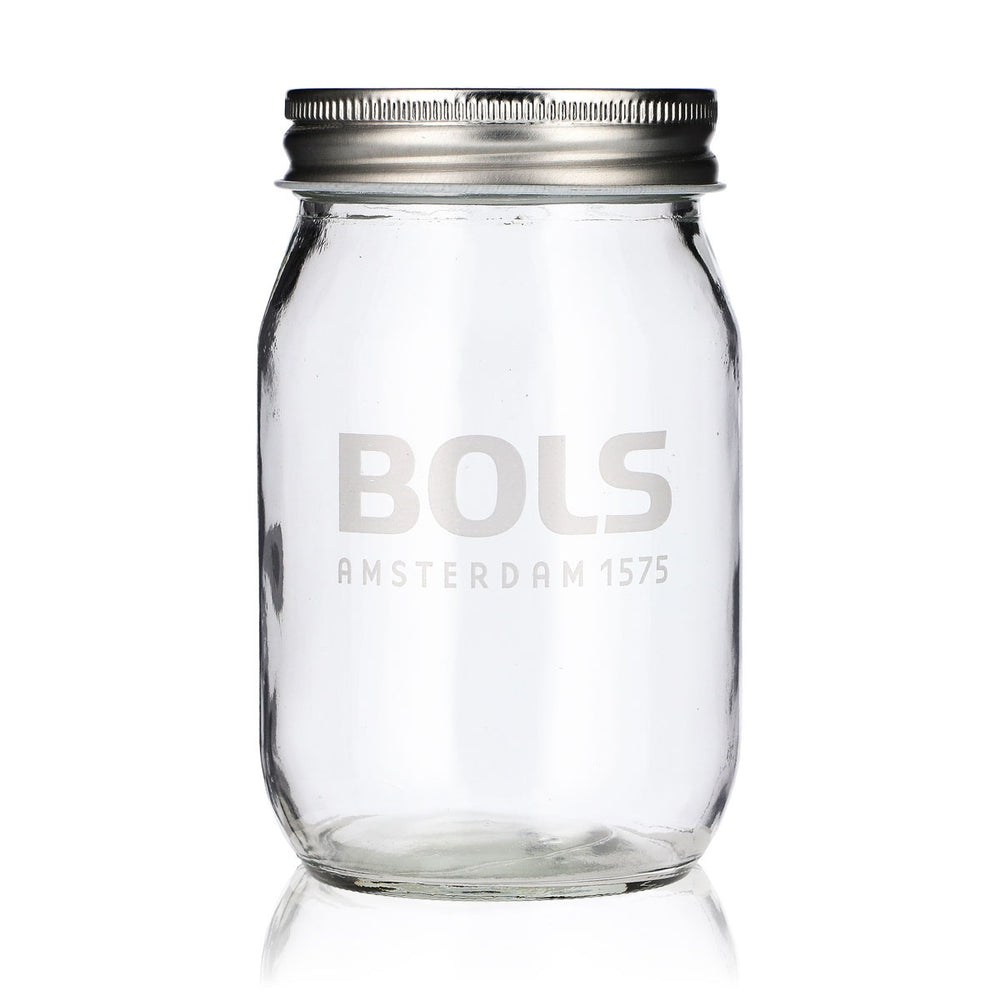 Bols, bottiglia in vetro da 0,47 l con foro per cannuccia, bottiglia per il latte