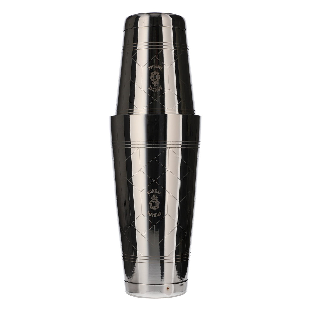 Bombay Sapphire Gin Shaker Shaker da bar Bonzer Barware Argento Acciaio inossidabile