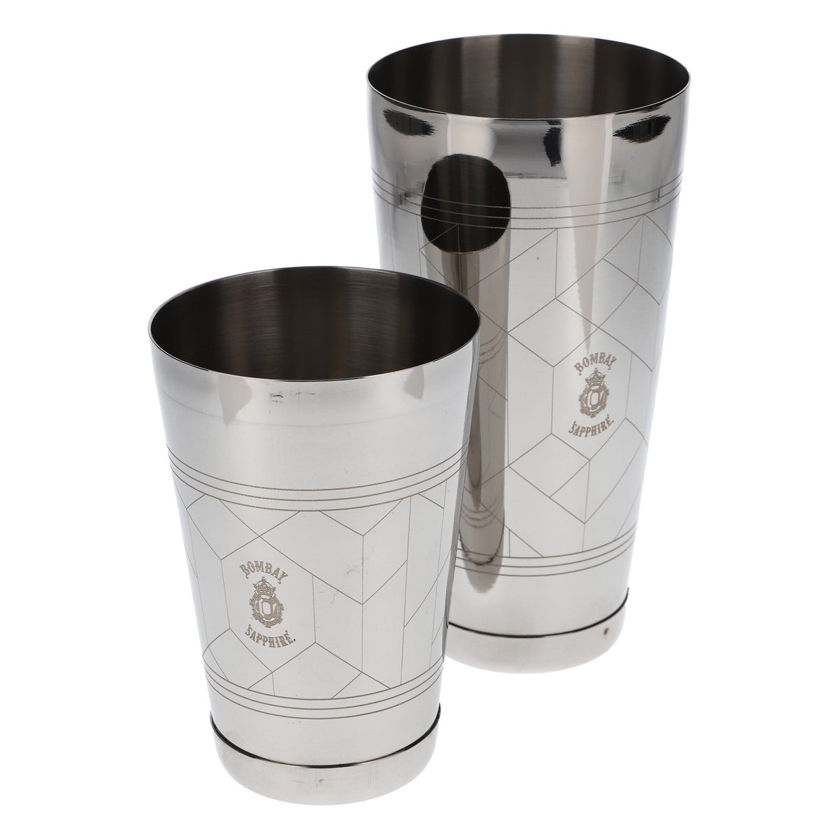 Bombay Sapphire Gin Shaker Shaker da bar Bonzer Barware Argento Acciaio inossidabile – Vista 2