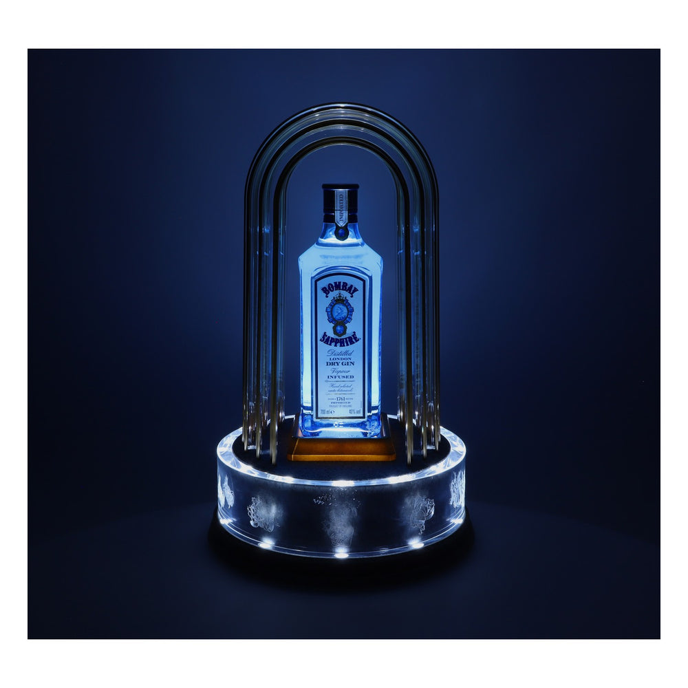 Bombay Sapphire Illuminated Glorifier: lampada da bottiglia, insegna luminosa a LED