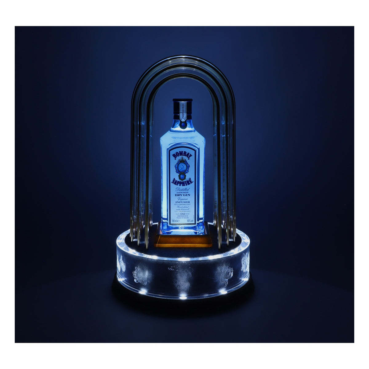 Bombay Sapphire Illuminated Glorifier: lampada da bottiglia, insegna luminosa a LED