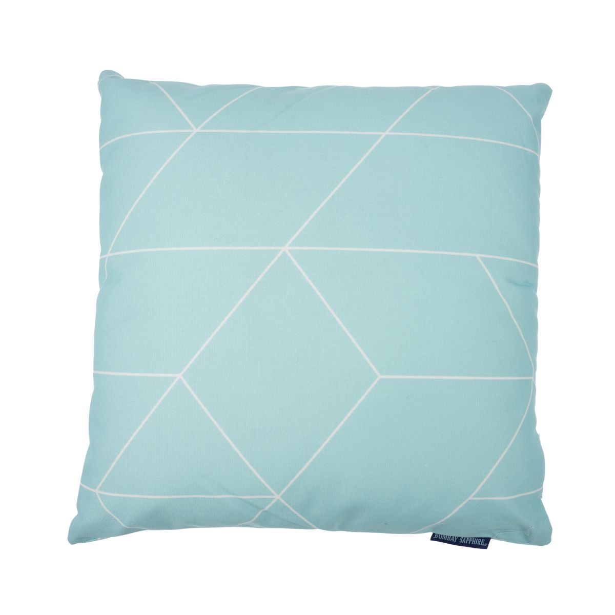 Cuscino Bombay Sapphire 40x40 cm reversibile blu chiaro per esterni, decorativo, per divano