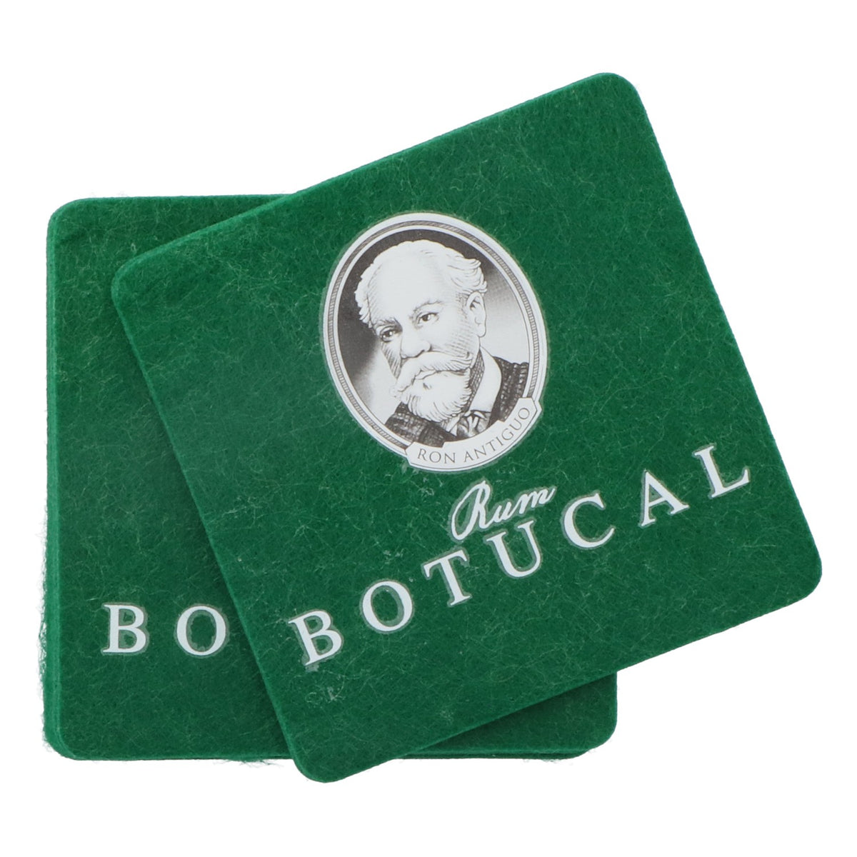 Botucal Rum Sottobicchiere Sottobicchiere in feltro verde, forma rotonda
