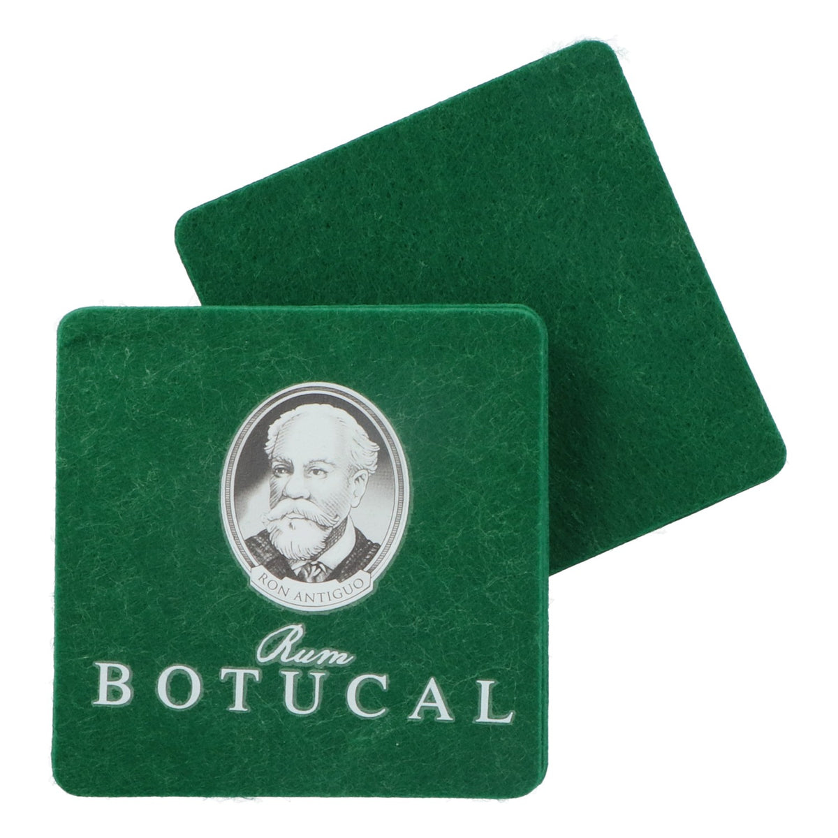 Botucal Rum Sottobicchiere Sottobicchiere in feltro verde, forma rotonda – Vista 2