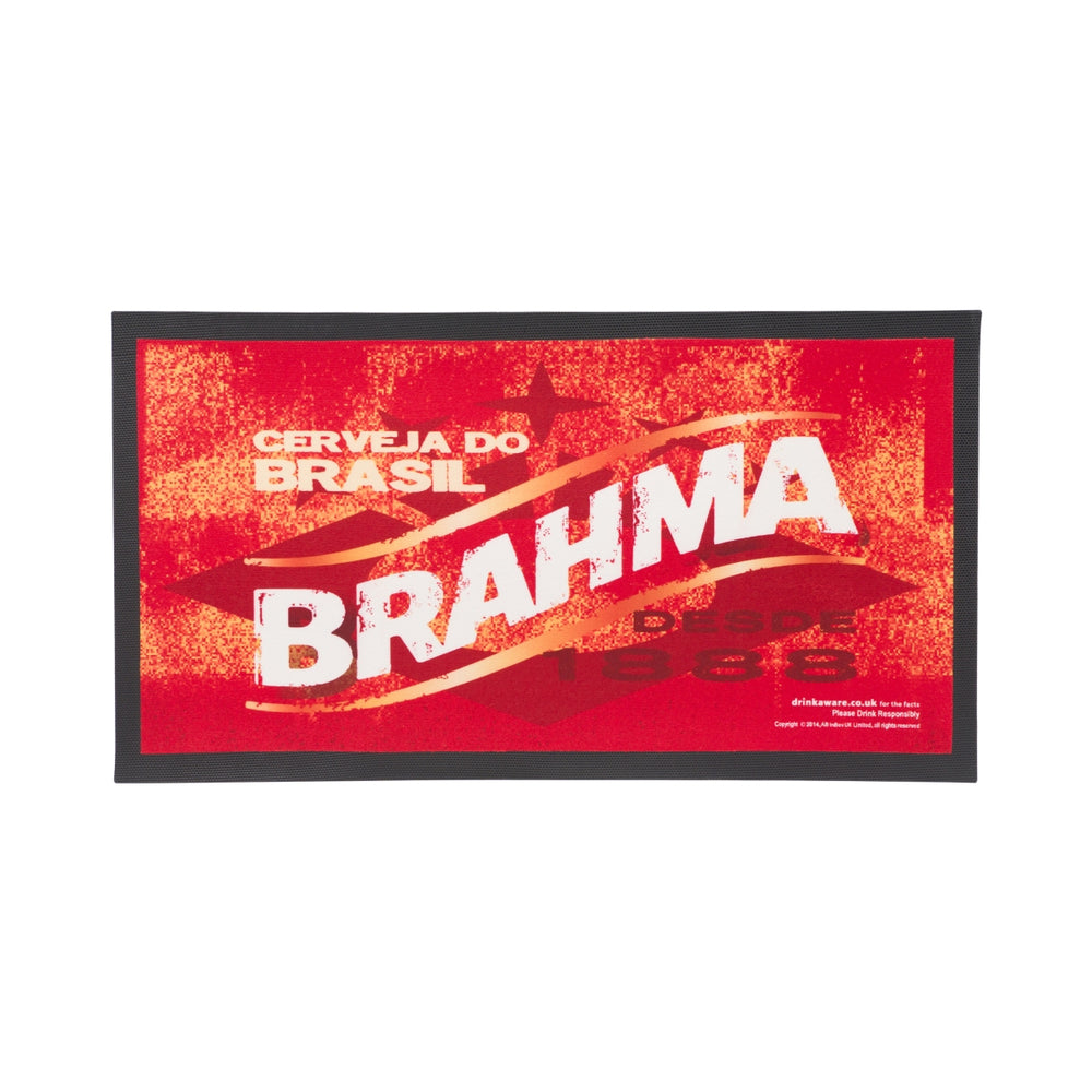 Tappetino da bar Brahma 44x24 cm rosso Cerveja Do Brasil Tappetino scolapiatti per bicchieri