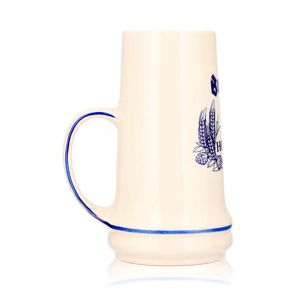 Boccale da birra in ceramica "Brand" da 0,55 l, modello "Bierseidel Holland Royally Refreshing" – Vista 4