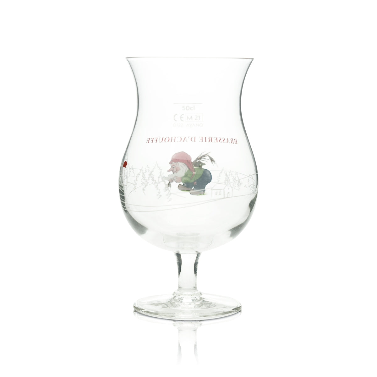 6 bicchieri da birra Brasserie D'Achouffe 0,5 l, forma a coppa, birra artigianale, nano, Belgio – Vista 3