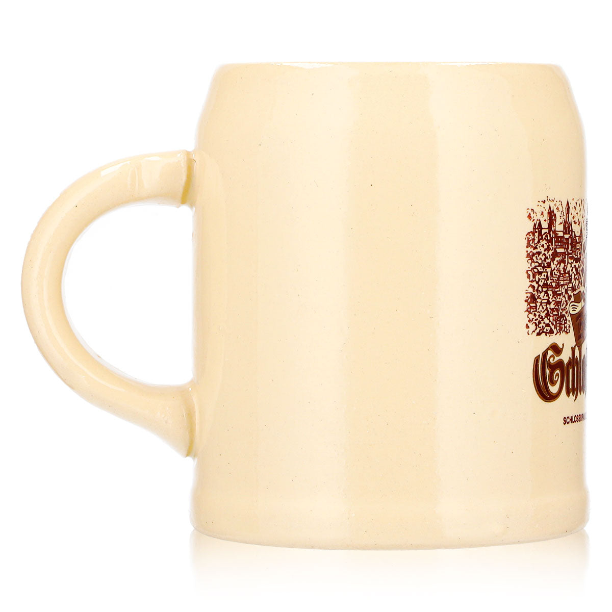 Bicchiere da birra Braunfelser da 0,25 l, boccale di terracotta Schloßbräu 1868 – Vista 4