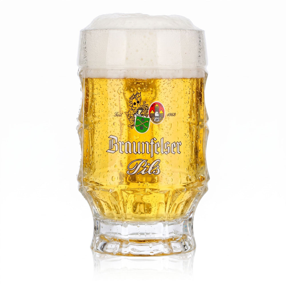 Bicchiere da birra Braunfelser, boccale, boccale da birra, boccali da 0,25 l, Pils, in rilievo